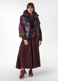 Discount DEHA Puffer Down Gilet Purple Viola