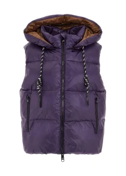 Discount DEHA Puffer Down Gilet Purple Viola