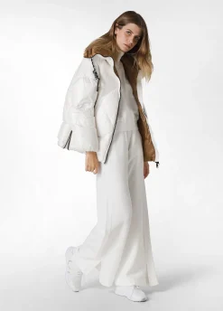 Shop DEHA Puffer Down Jacket White Milk White