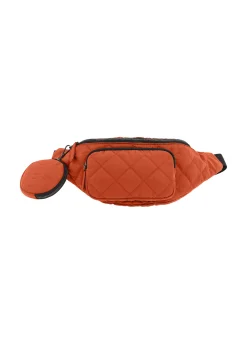 Shop DEHA Quilted Belt Bag Orange Arancio