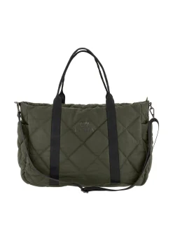 Cheap DEHA Quilted Gym Bag Green Olive Green