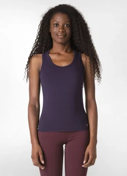 New DEHA Racer Back Tank Top Purple Aubergine Violet