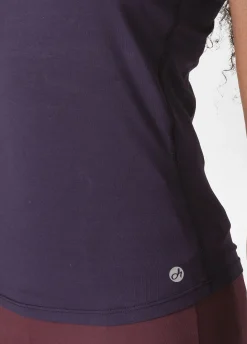 New DEHA Racer Back Tank Top Purple Aubergine Violet