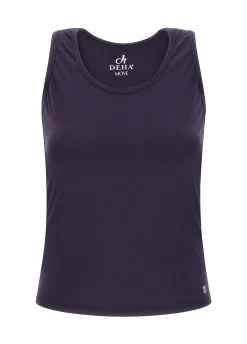 New DEHA Racer Back Tank Top Purple Aubergine Violet