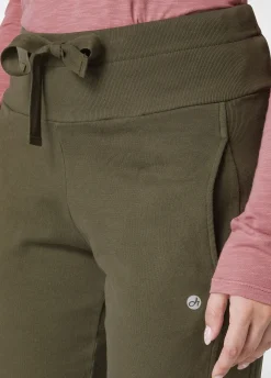 Store DEHA Ribbed Trims Sweatpants Green Olive Green