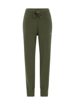 Store DEHA Ribbed Trims Sweatpants Green Olive Green