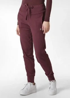 New DEHA Ribbed Trims Sweatpants Red Tibetan Red
