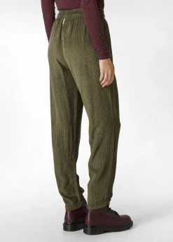 Fashion DEHA Soft Velvety Corduroy Pants Green Olive Green