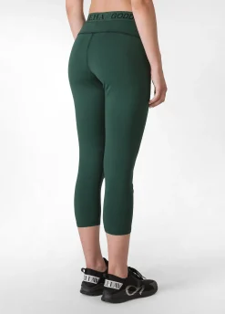 Sale DEHA Stretch 7/8 Leggings Green Forest Green
