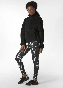 Cheap DEHA Teddy Half Zip Sweatshirt Black