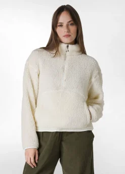 Flash Sale DEHA Teddy Half Zip Sweatshirt White Milk White