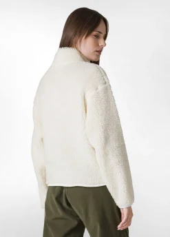 Flash Sale DEHA Teddy Half Zip Sweatshirt White Milk White