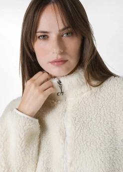 Flash Sale DEHA Teddy Half Zip Sweatshirt White Milk White