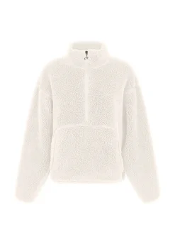 Flash Sale DEHA Teddy Half Zip Sweatshirt White Milk White