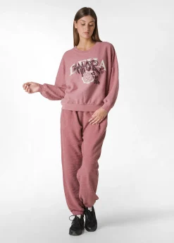 Best Sale DEHA Textured Graphic Sweatshirt Pink Deco' Rose