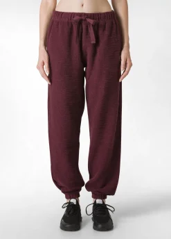 Outlet DEHA Textured Jogger Pants Red Tibetan Red