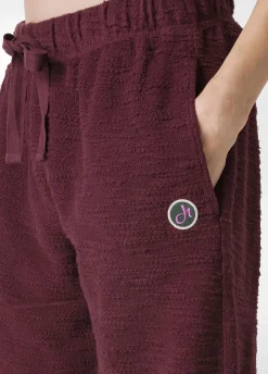Outlet DEHA Textured Jogger Pants Red Tibetan Red