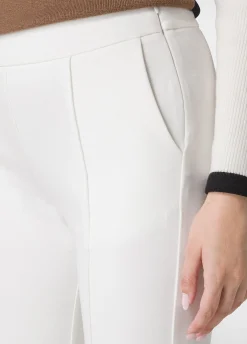 Outlet DEHA Textured Straighr Pants White Milk White