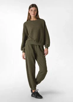 Best DEHA Textured Sweatshirt Green Olive Green
