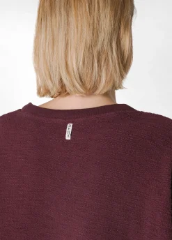 New DEHA Textured Sweatshirt Red Tibetan Red