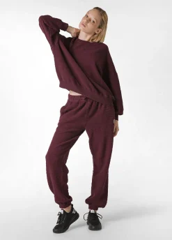 New DEHA Textured Sweatshirt Red Tibetan Red