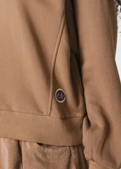 Clearance DEHA Turtle Neck Cosy Sweatshirt Brown Biscuit Brown