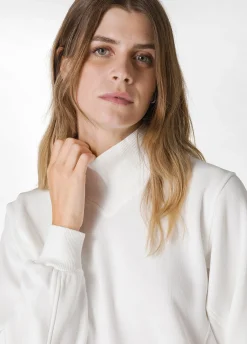 New DEHA Turtle Neck Cosy Sweatshirt White Milk White