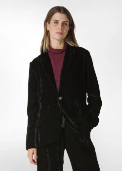 Outlet DEHA Velvet Blazer Black