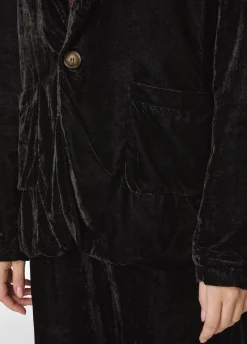 Outlet DEHA Velvet Blazer Black