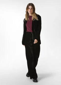Outlet DEHA Velvet Blazer Black