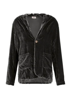 Outlet DEHA Velvet Blazer Black