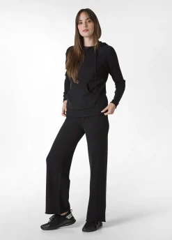 Shop DEHA Wide Leg Knitted Pants Black
