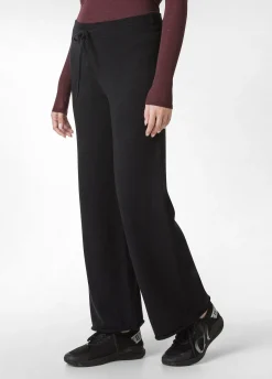 Shop DEHA Wide Leg Knitted Pants Black