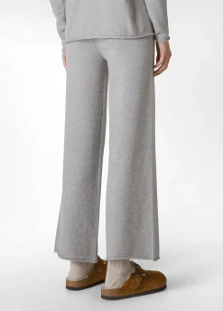 Hot DEHA Wide Leg Knitted Pants Grey Grey Melange