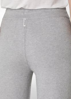 Hot DEHA Wide Leg Knitted Pants Grey Grey Melange