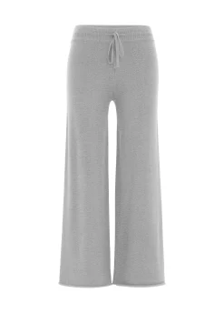 Hot DEHA Wide Leg Knitted Pants Grey Grey Melange