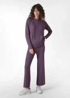 Outlet DEHA Wide Leg Knitted Pants Purple Purple Violet