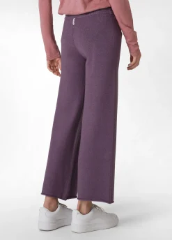 Outlet DEHA Wide Leg Knitted Pants Purple Purple Violet