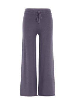 Outlet DEHA Wide Leg Knitted Pants Purple Purple Violet