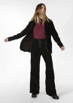 Discount DEHA Wide Leg Velvet Pants Black