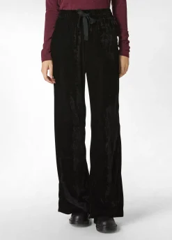 Discount DEHA Wide Leg Velvet Pants Black