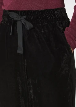 Discount DEHA Wide Leg Velvet Pants Black