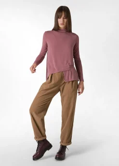 Outlet DEHA Wooly High Neck T-Shirt Pink Deco' Rose