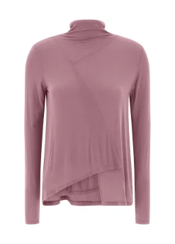 Outlet DEHA Wooly High Neck T-Shirt Pink Deco' Rose