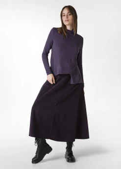 Online DEHA Wooly High Neck T-Shirt Purple Aubergine Violet