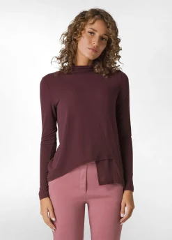 Cheap DEHA Wooly High Neck T-Shirt Red Tibetan Red