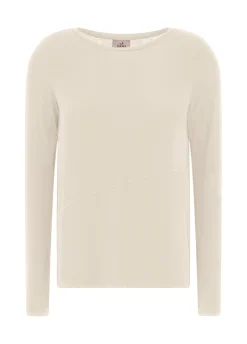 Best DEHA Wooly Long Sleeve T-Shirt White Milk White
