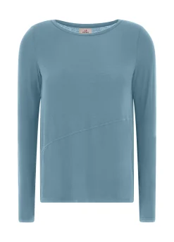 Fashion DEHA Wooly Long Sleeve T-Shirt Blue Midblue