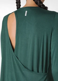 Clearance DEHA Yoga Long Sleeve T-Shirt Green Forest Green