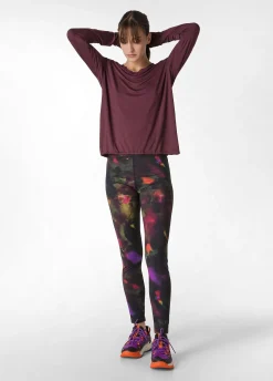 Best DEHA Yoga Long Sleeve Viscose Top Red Tibetan Red